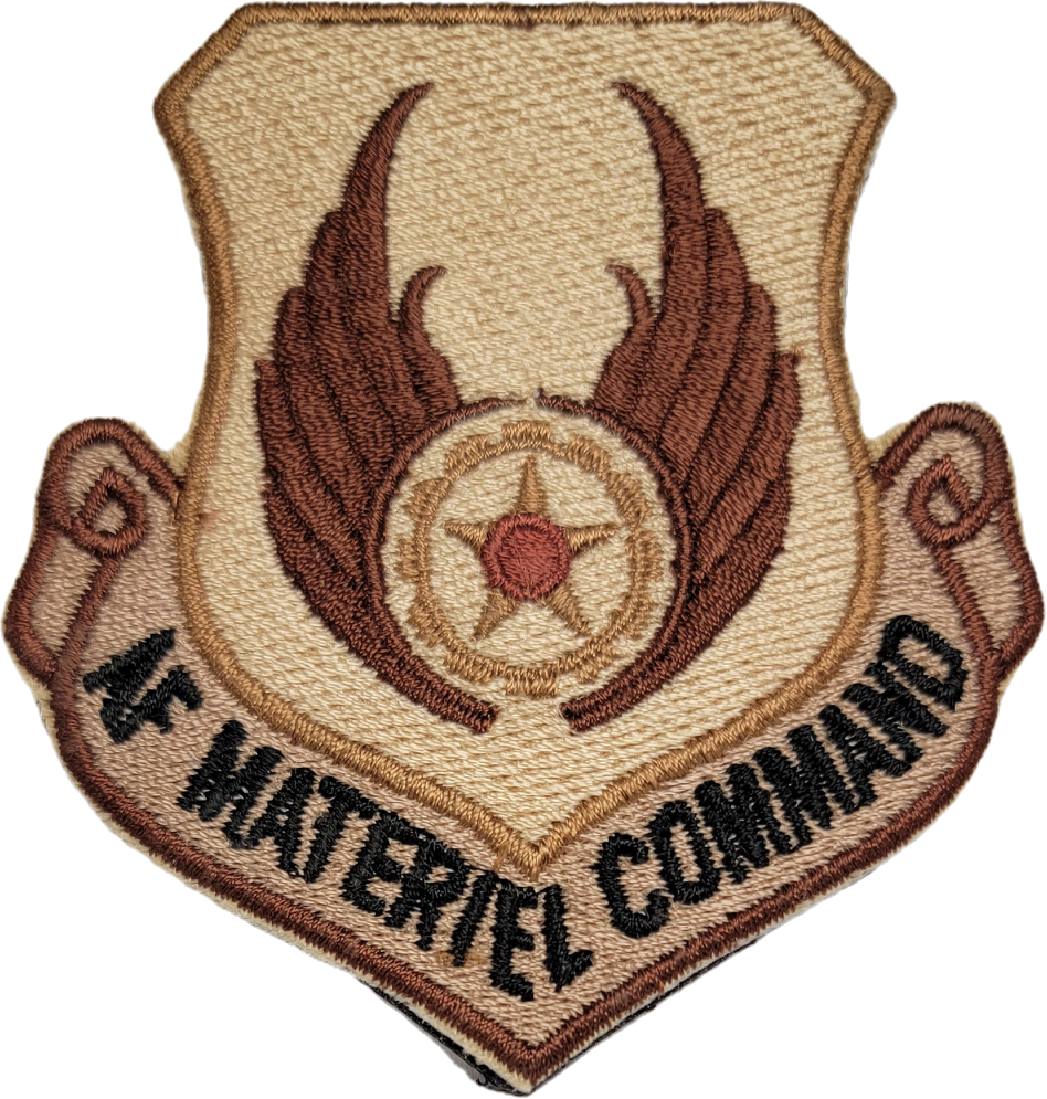 U.S. Air Force Materiel Command Patch with Hook Fastener