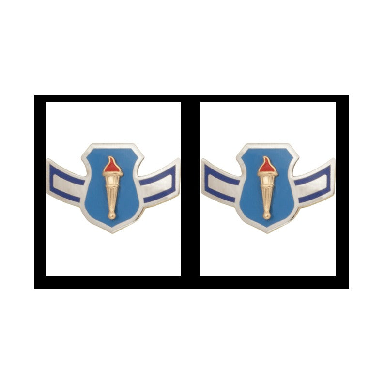 Air Force JROTC Enlisted Rank - Metal Insignia - 1 Pair