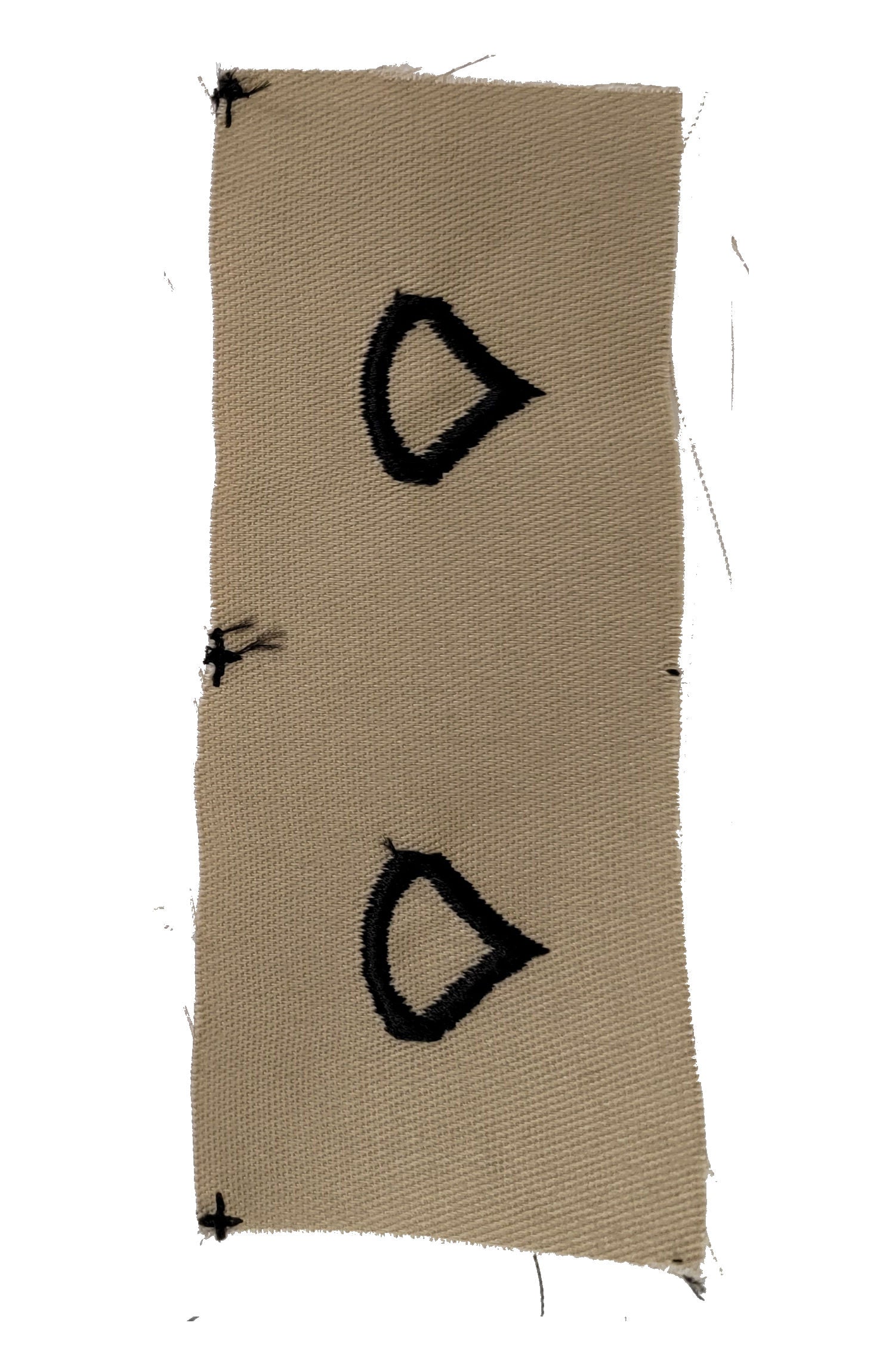 Vintage U.S. Army Rank Insignia - DESERT - 1 PAIR Sew-on - CLOSEOUT!