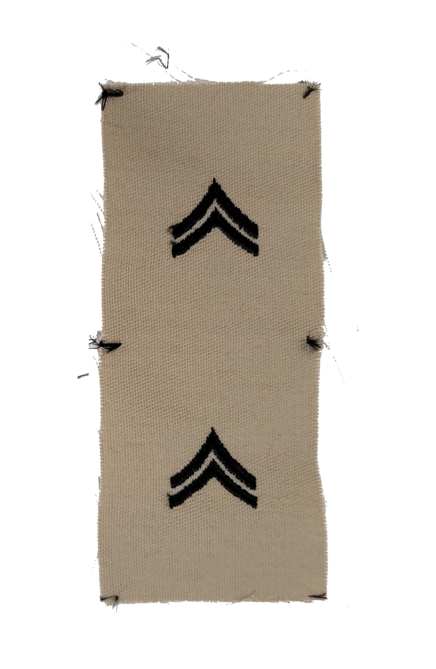 Vintage U.S. Army Rank Insignia - DESERT - 1 PAIR Sew-on - CLOSEOUT!