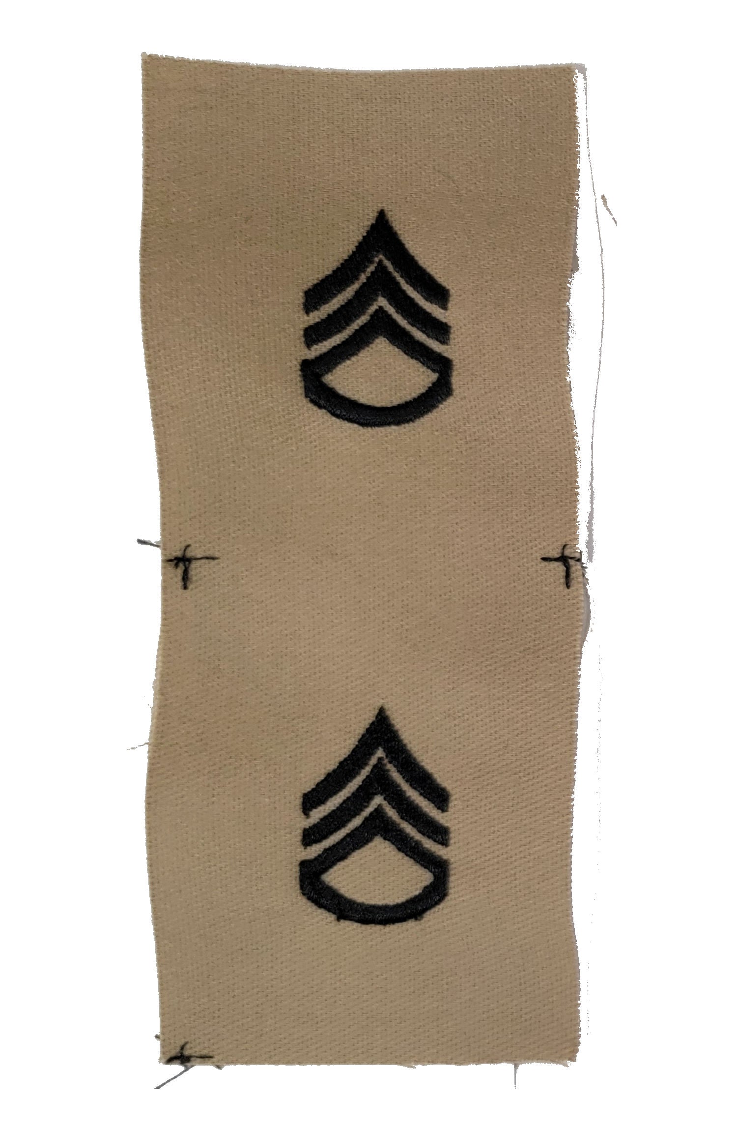 Vintage U.S. Army Rank Insignia - DESERT - 1 PAIR Sew-on - CLOSEOUT!