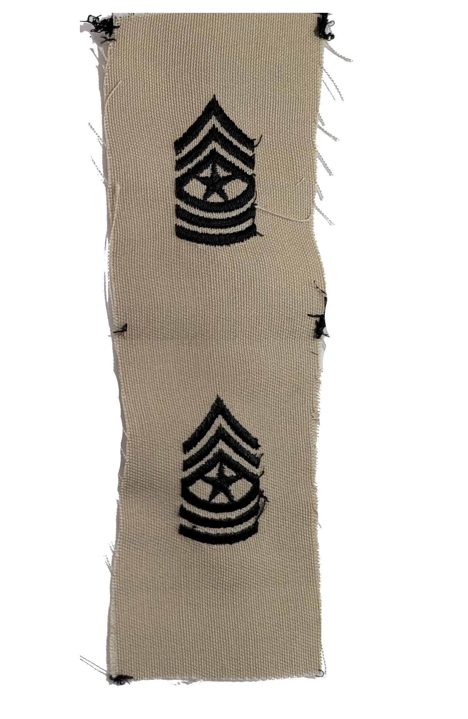 Vintage U.S. Army Rank Insignia - DESERT - 1 PAIR Sew-on - CLOSEOUT!