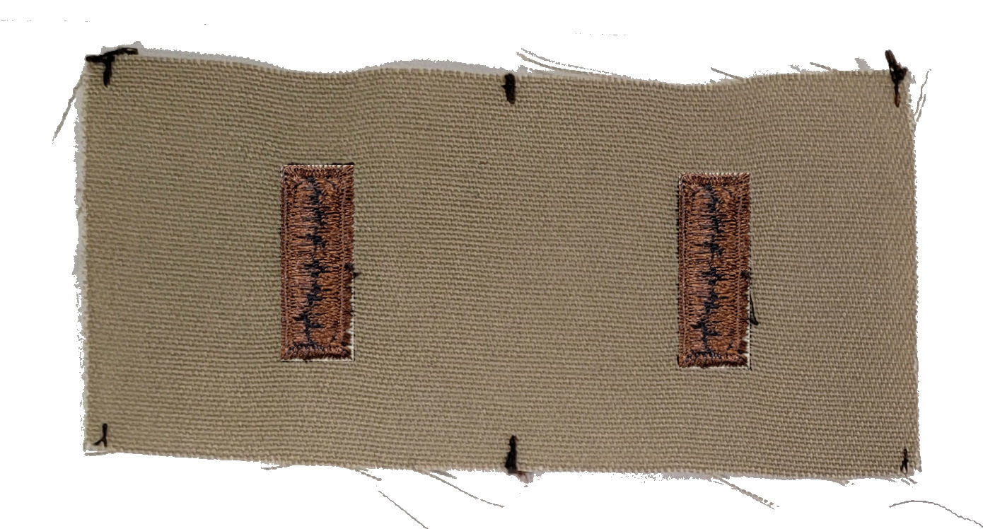 Vintage U.S. Army Rank Insignia - DESERT - 1 PAIR Sew-on - CLOSEOUT!