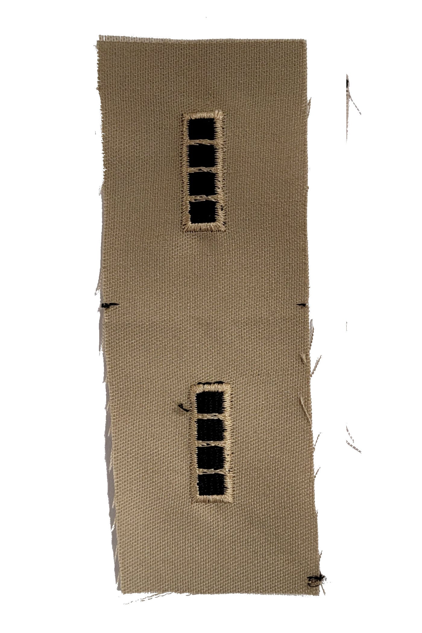 Vintage U.S. Army Rank Insignia - DESERT - 1 PAIR Sew-on - CLOSEOUT!