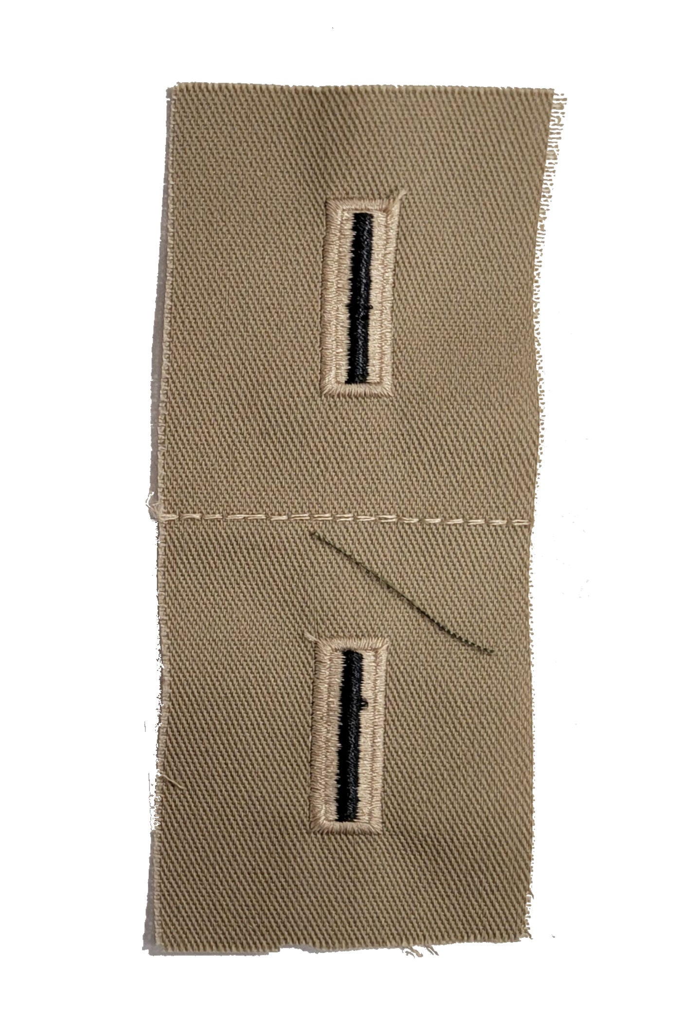 Vintage U.S. Army Rank Insignia - DESERT - 1 PAIR Sew-on - CLOSEOUT!