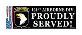 CLEARANCE - 101st Airborne Division Bumper Sticker - Proudly Served