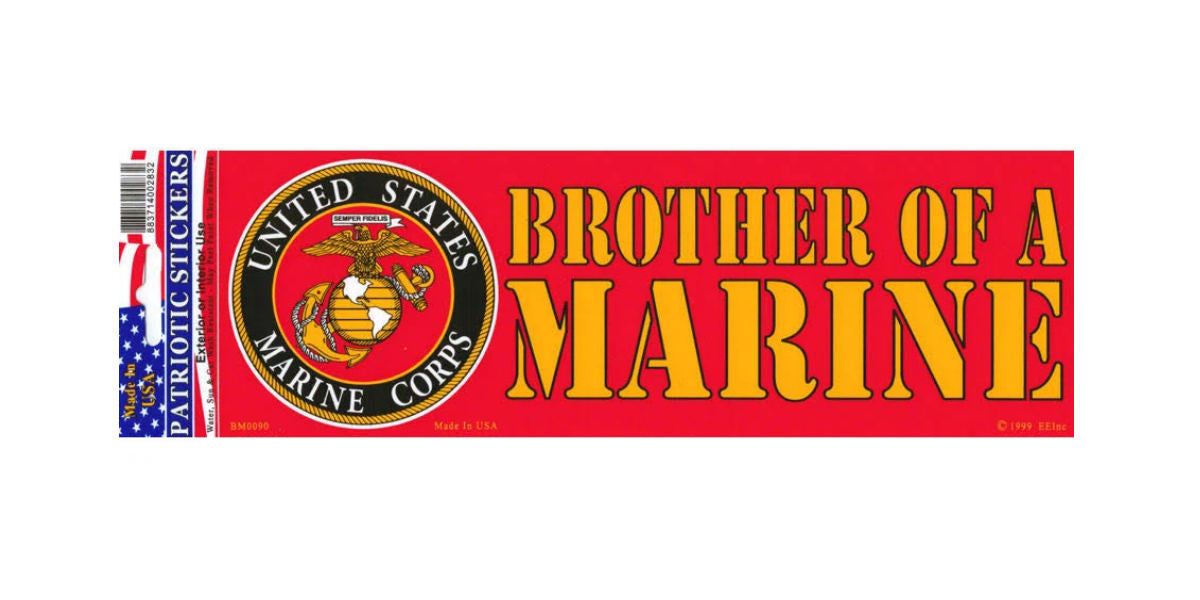 USMC Brother of a Marine Bumper Sticker