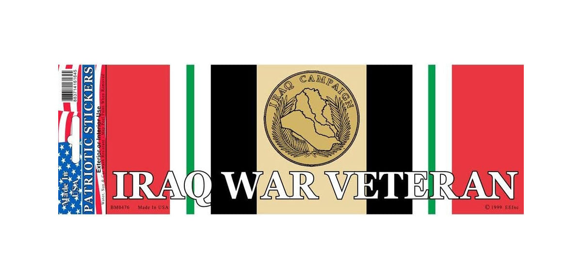 Iraq War Veteran Bumper Sticker