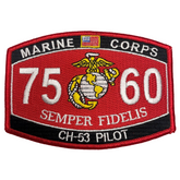 CH-53 Pilot MOS 7560 - USMC Sew-On Patch - CLEARANCE!