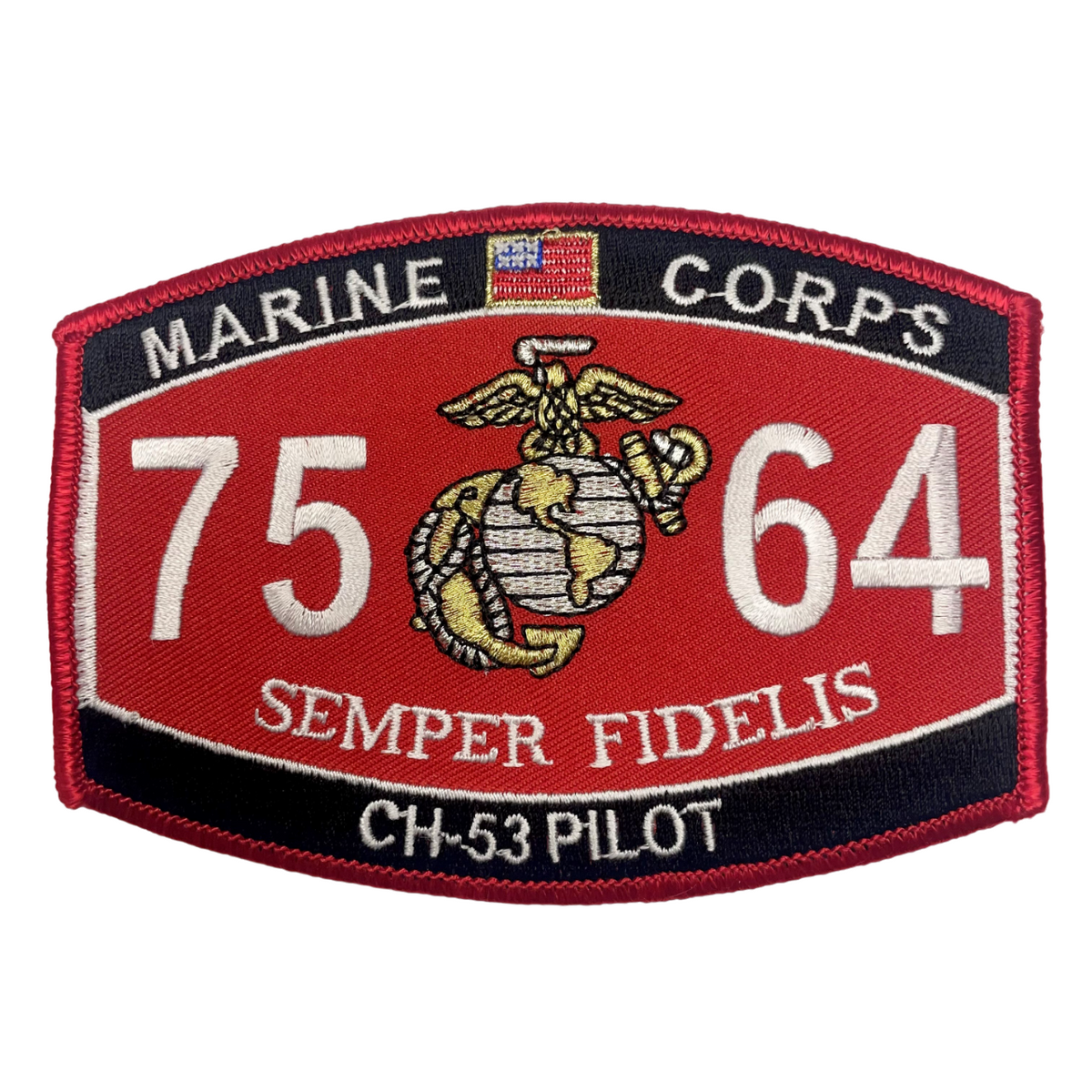 CH-53 Pilot MOS 7564 - USMC Sew-On Patch - CLEARANCE!