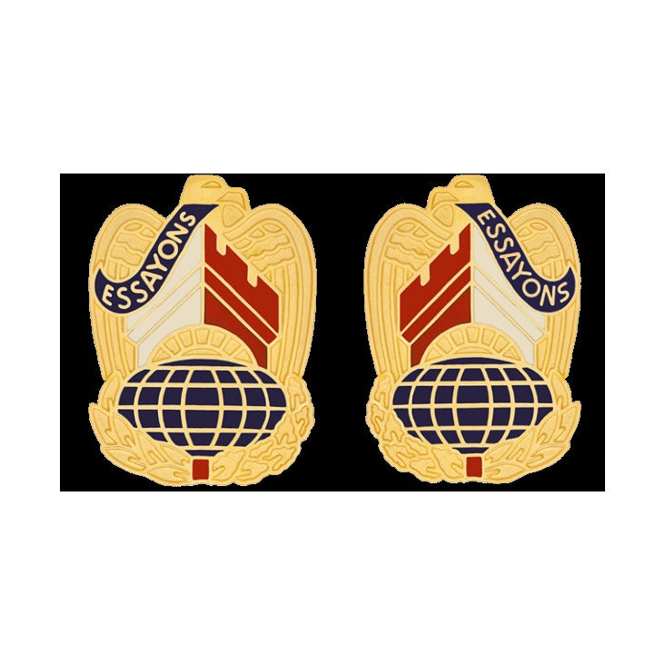 Corps of Engineers Command Unit Crest DUI - 1 PAIR