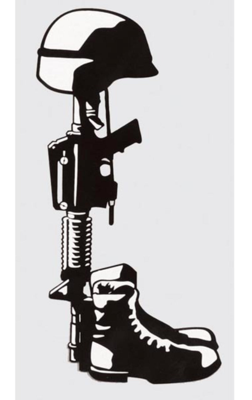 Fallen Hero Military Sticker - Window Decal