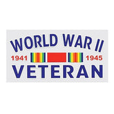World War II Veteran Sticker - Window Decal