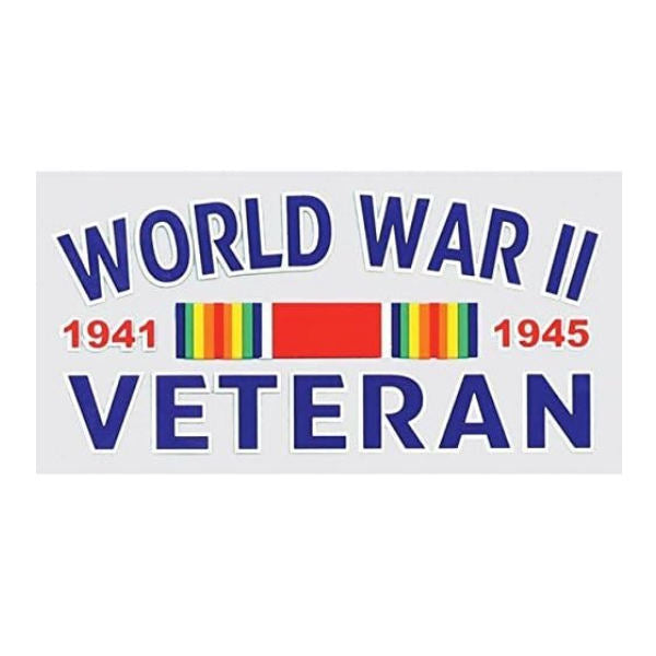 World War II Veteran Sticker - Window Decal