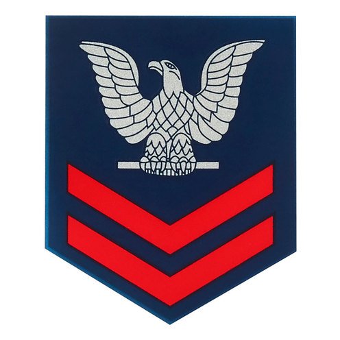 USN E-5 2nd Class Chevron Sticker - Window Decal