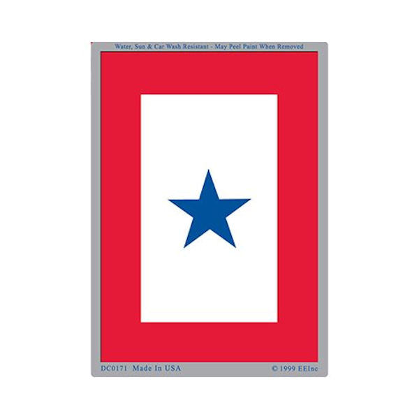 Family Member Service One Blue Star Banner Sticker - Military Decals