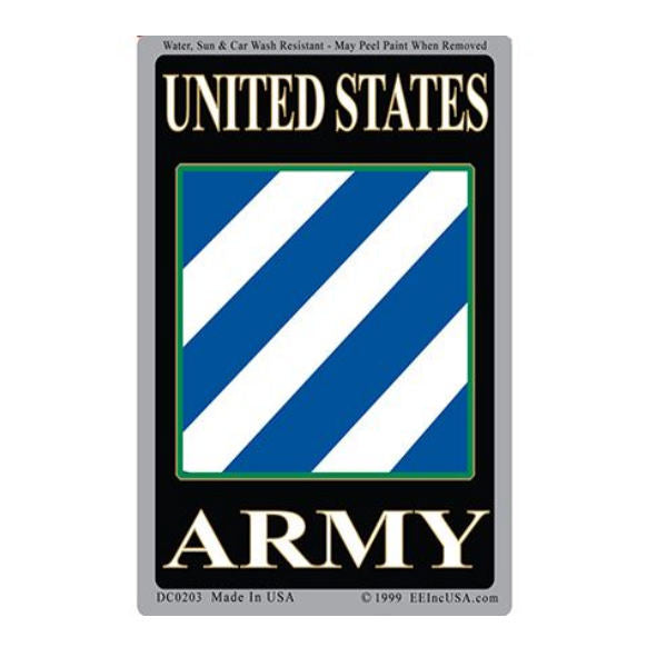 U.S. Army 3rd Infantry Division Sticker - Military Decals