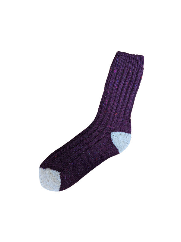Donegal Irish Wool Walking Socks - Maroon