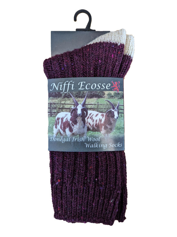 Donegal Irish Wool Walking Socks
