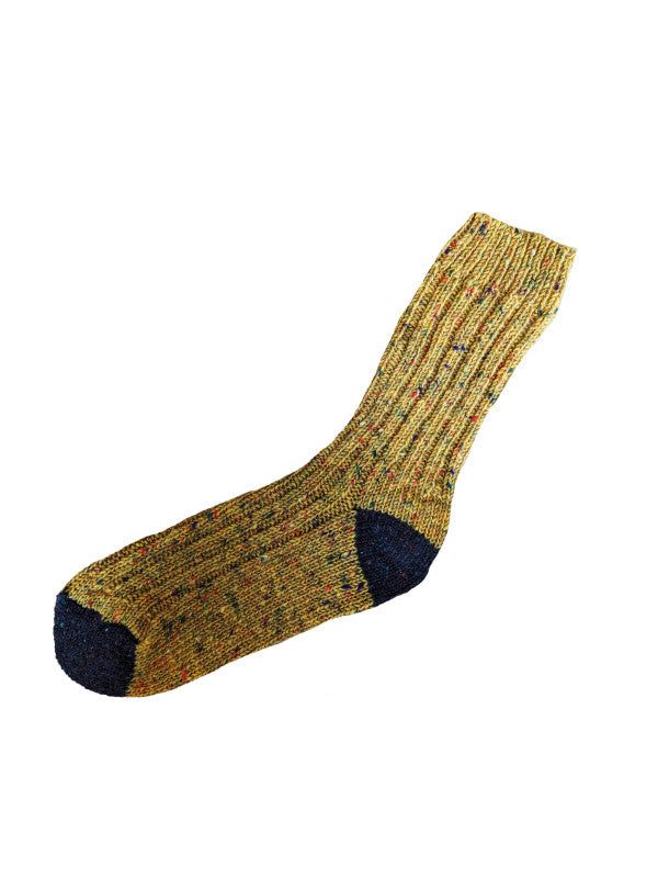 Donegal Irish Wool Walking Socks - Mustard