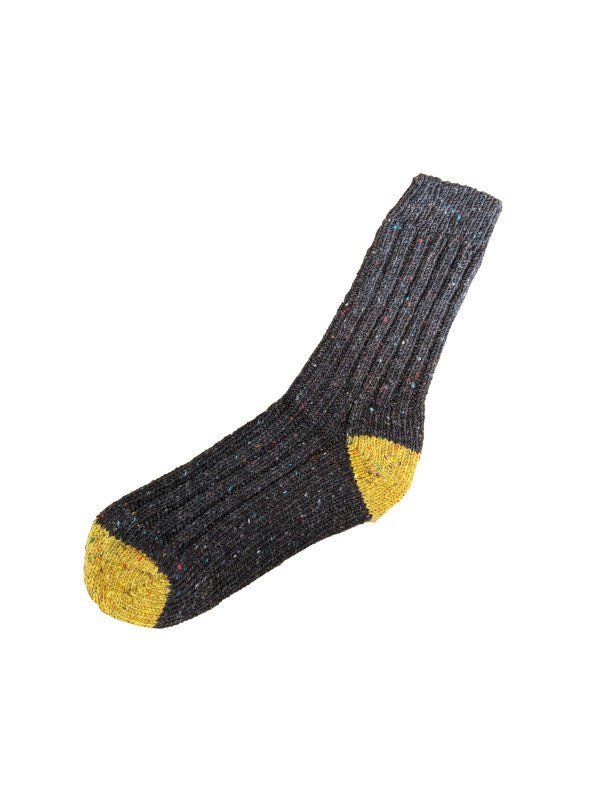 Donegal Irish Wool Walking Socks - Nero