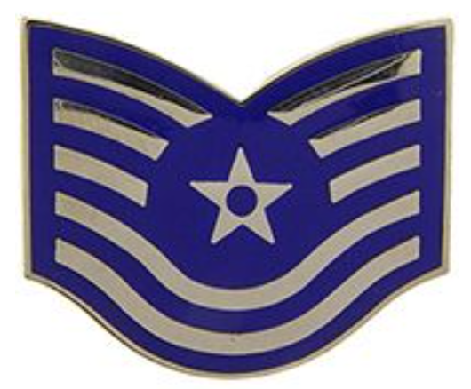 Air Force E-6 Technical Sergeant Metal Pin
