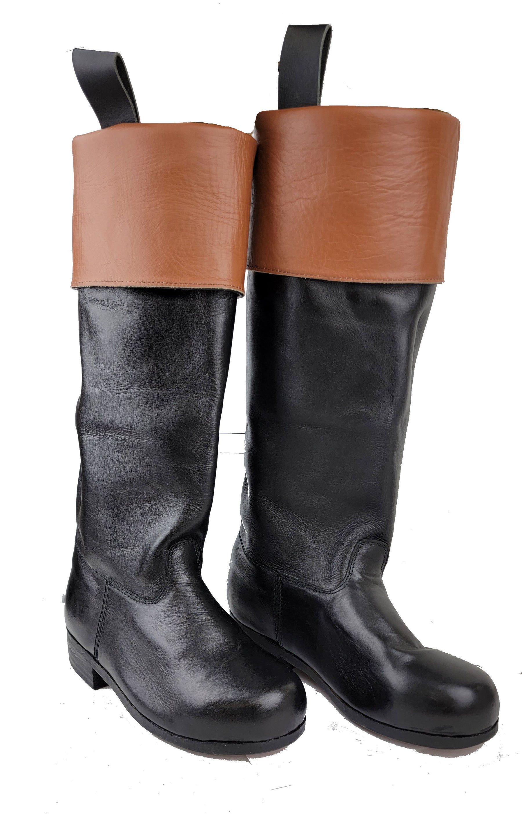 Reproduction Colonial Men's Riding Boots - Genuine Leather Boots