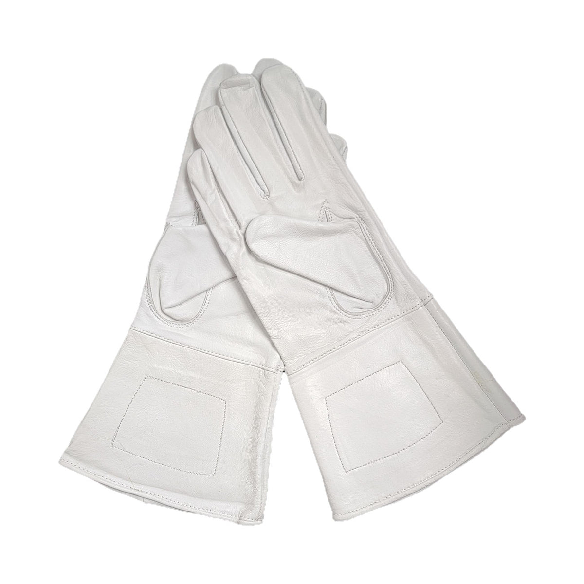 Civil War Plain Leather Gauntlets with Cuff - Reenactment Gloves