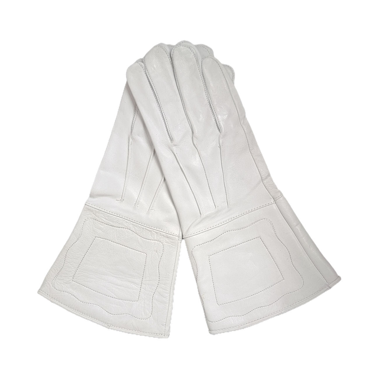 Civil War Plain Leather Gauntlets with Cuff - Reenactment Gloves