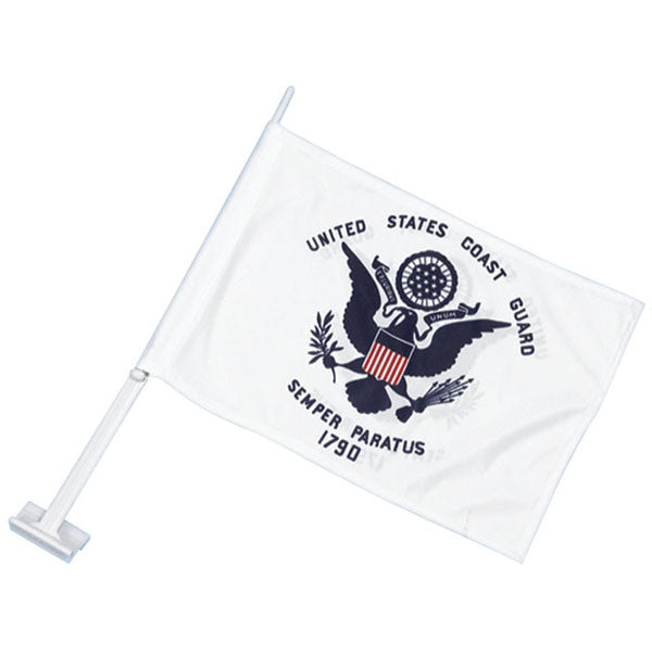 CLEARANCE - U.S. Coast Guard Car Flag