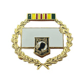 Kansas Pow Gold, Red, Yellow and Green Metal Pin