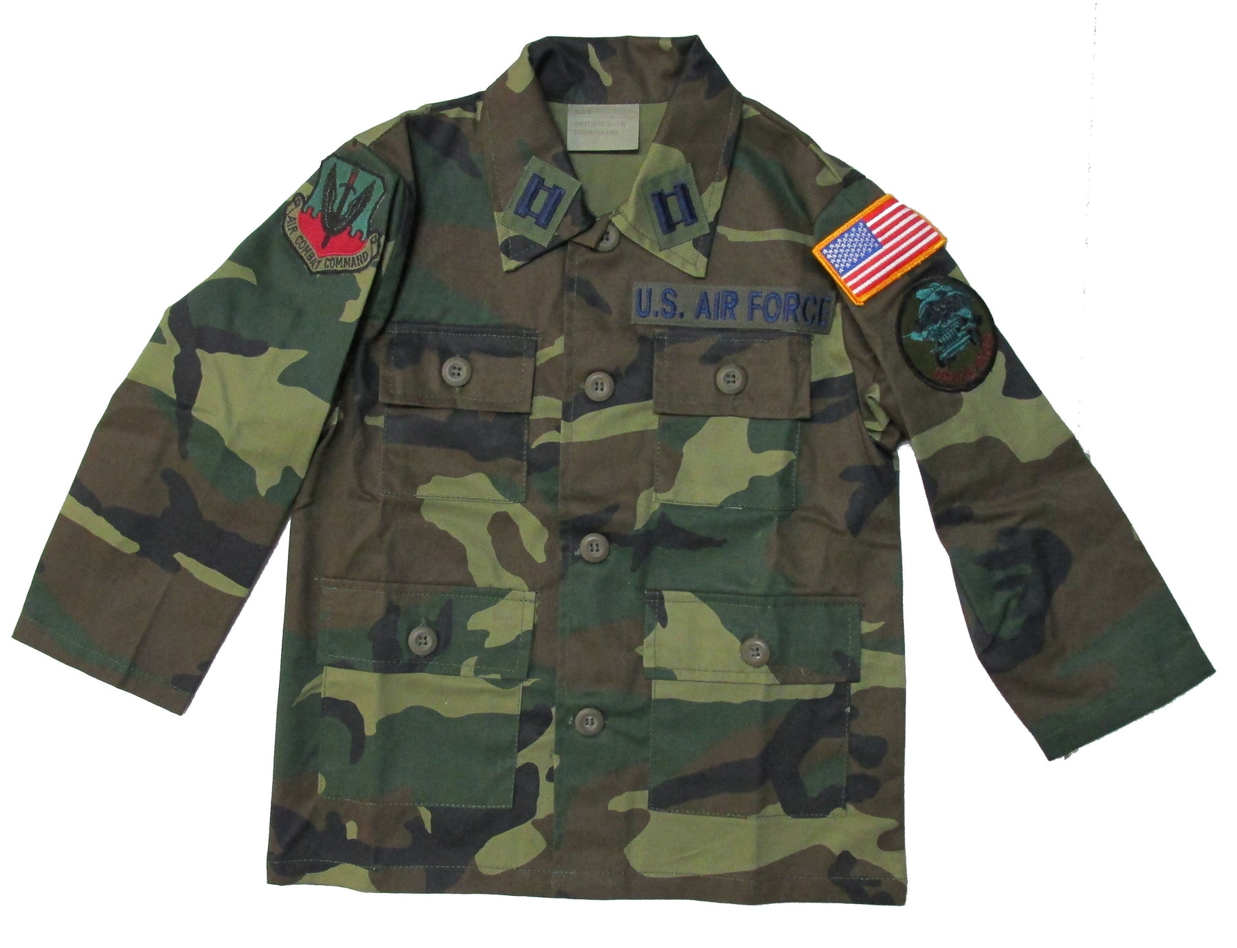 CLEARANCE - Kids Military Camo BDU Jacket with Patches