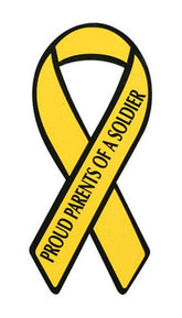 Proud Parents Yellow Ribbon Military Magnet
