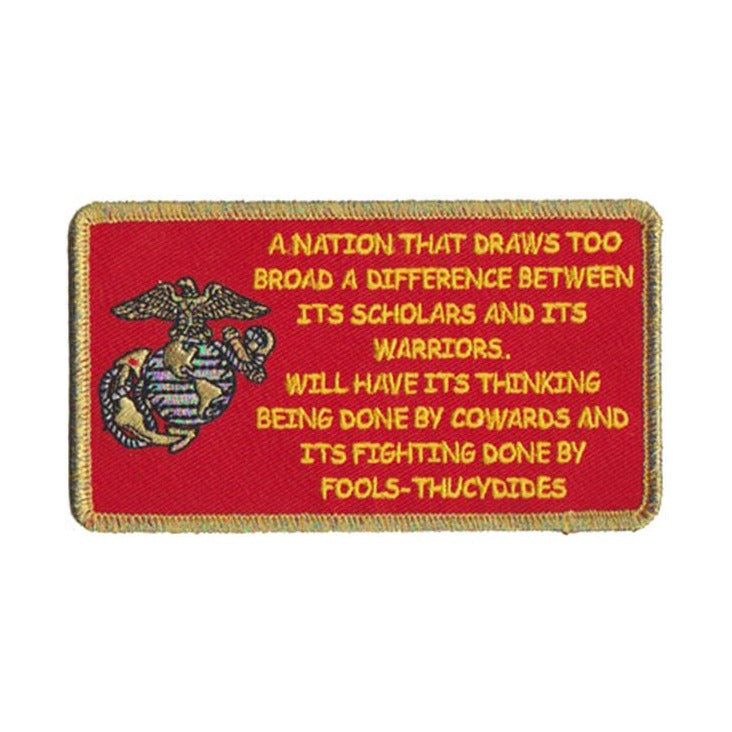 A Nation by Thucydides - USMC Sew-On Patch