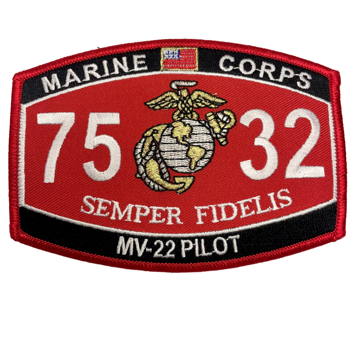 MV-22 Pilot MOS 7532 - USMC Sew-On Patch - CLEARANCE!