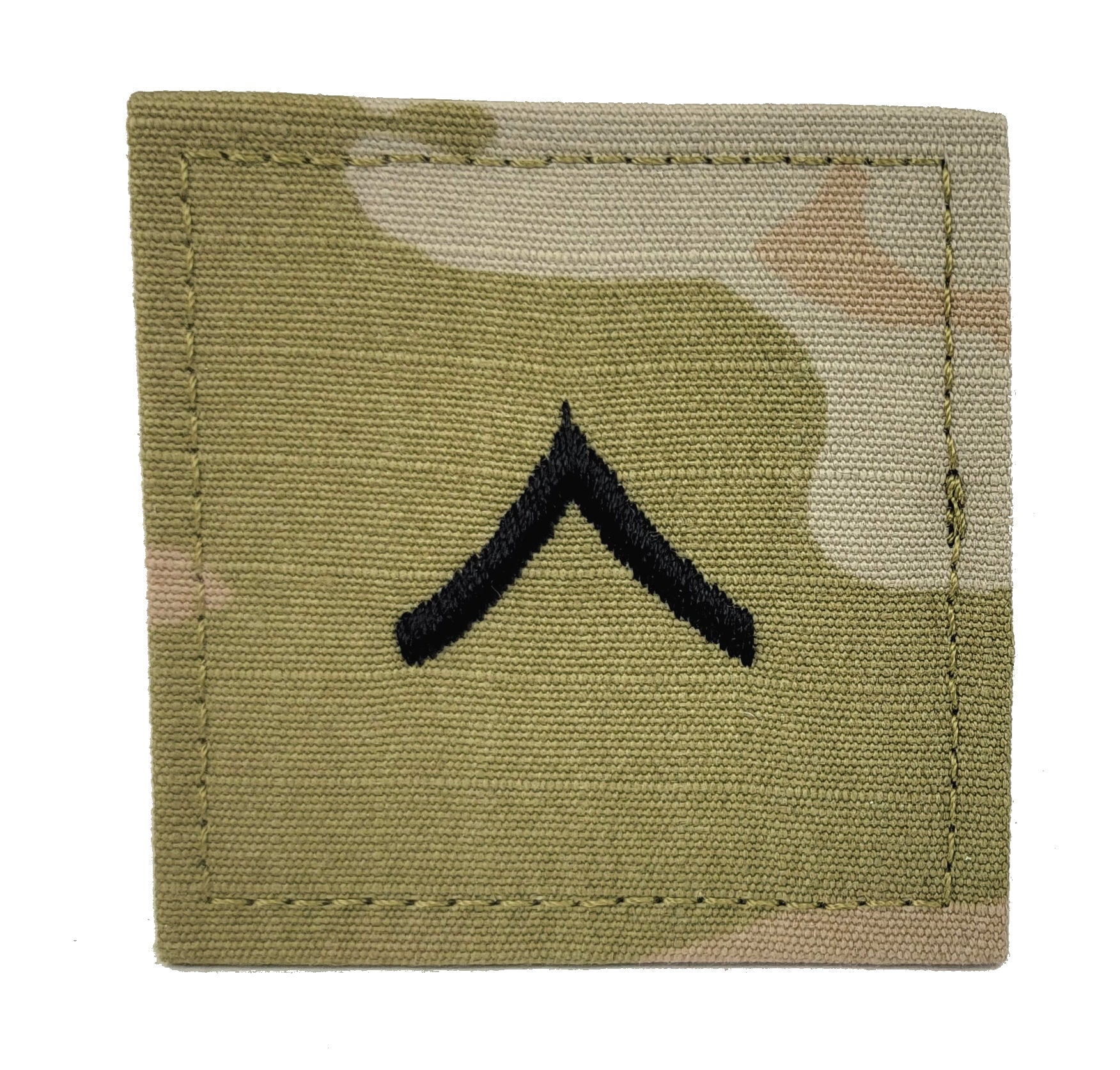 U.S. Army OCP Rank Insignia - 2x2 with HOOK Fastener