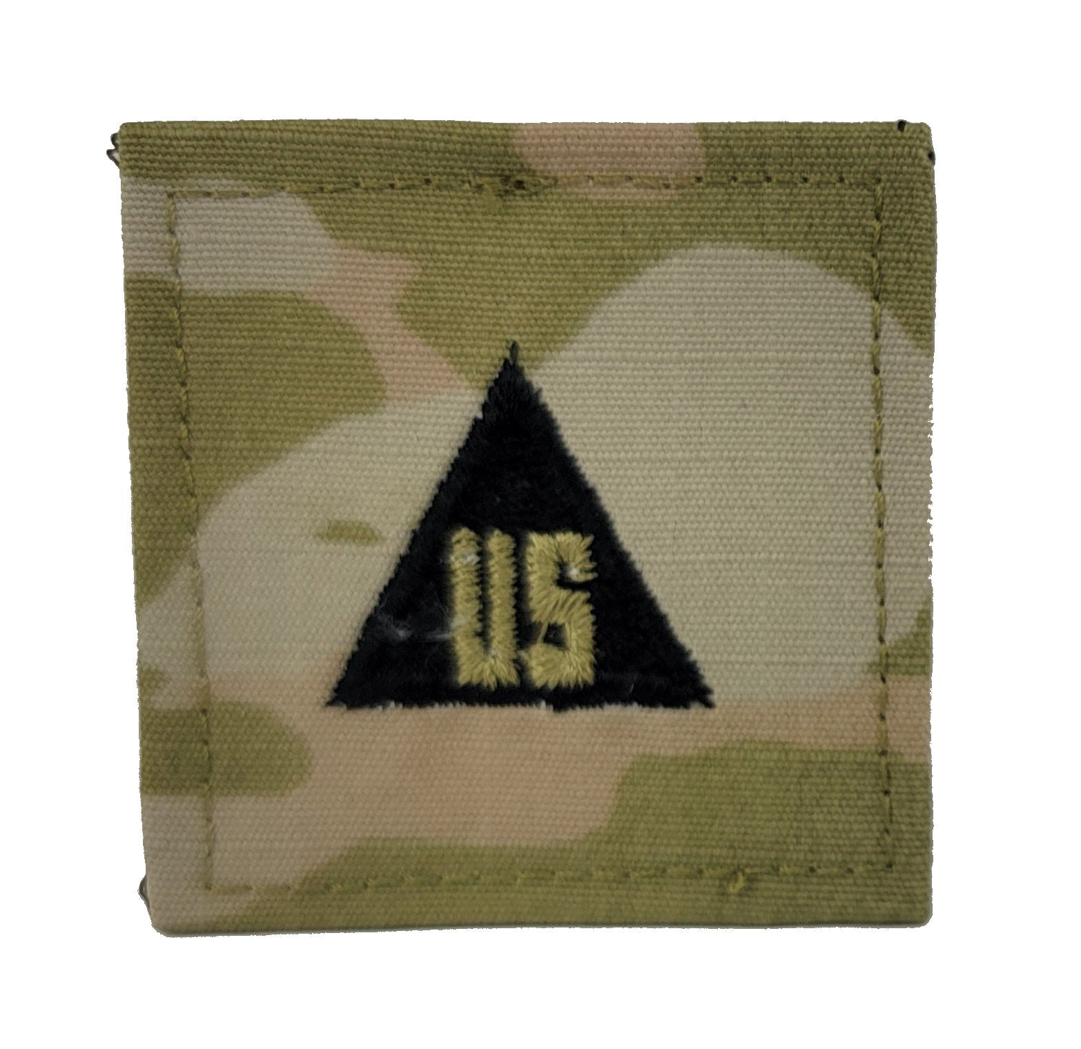 U.S. Army OCP U.S. Triangle Rank - 2x2 with HOOK