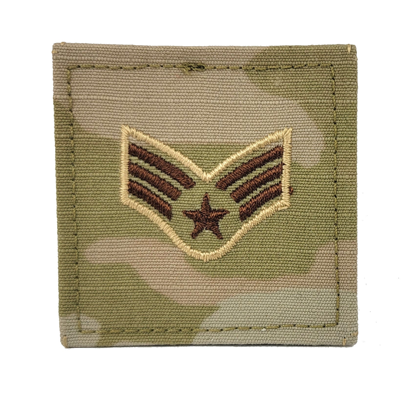 Air Force 3 Color OCP Rank Hook - E4 Senior Airman