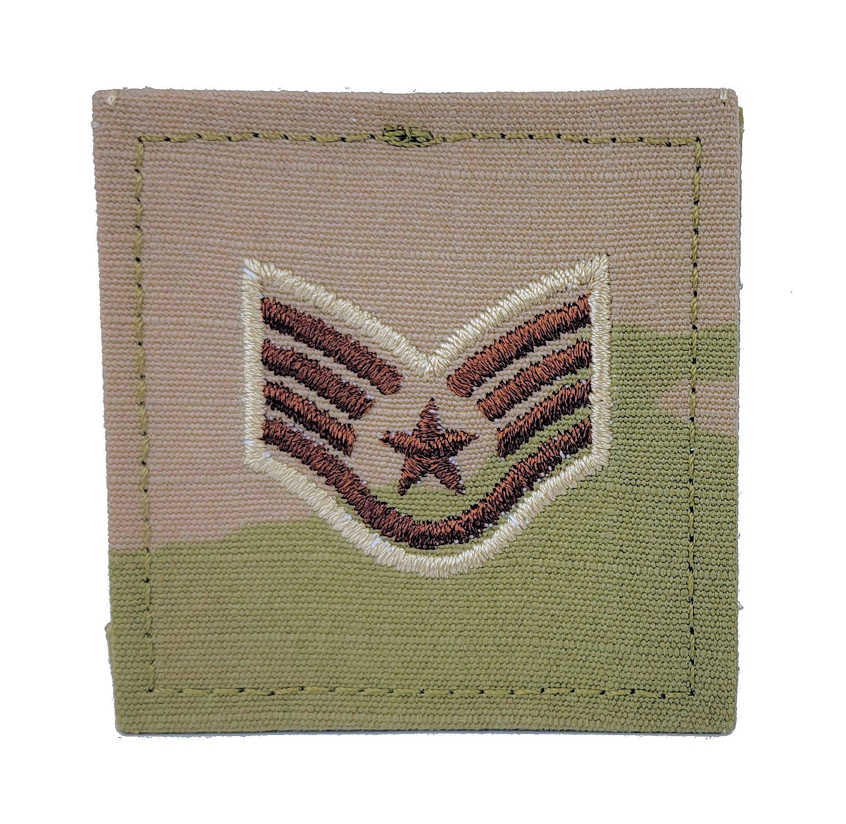 Air Force 3 Color OCP Rank Hook - E5 Staff Sergeant