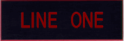 Engraved Name Plate - One Line