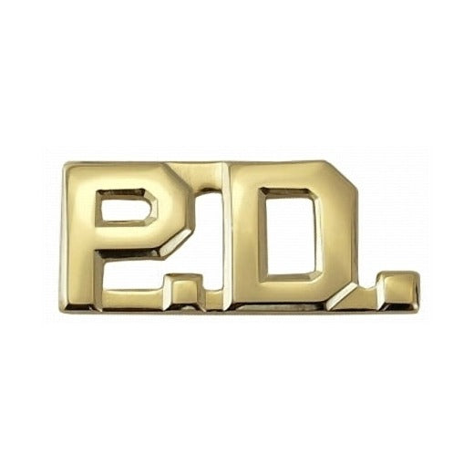 P.D. Collar Insignia (Police Department Officer) - 1 PAIR