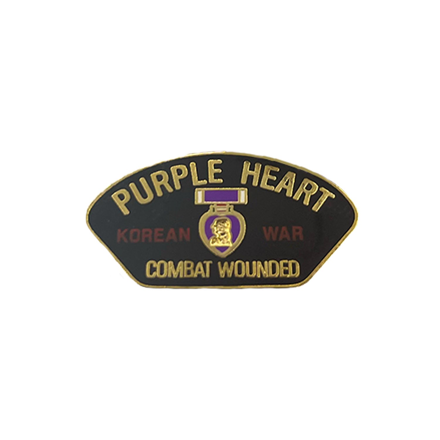 Korean War Purple Heart Metal Pin