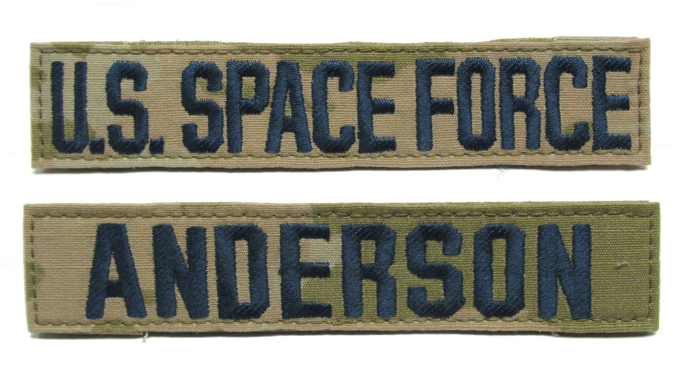 U.S. Space Force 3 Color OCP Name Tape - 2 Piece Set