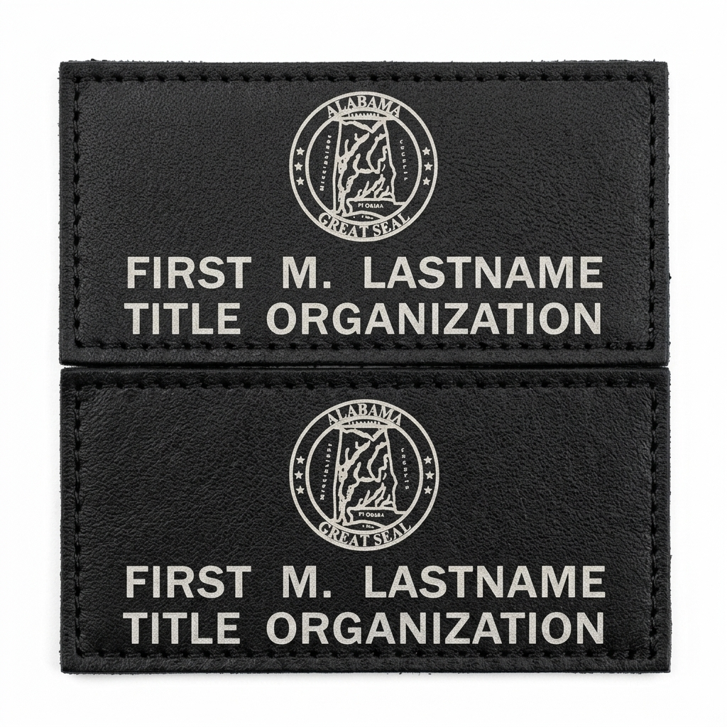 1 Pair State Seal Flight Badges Black