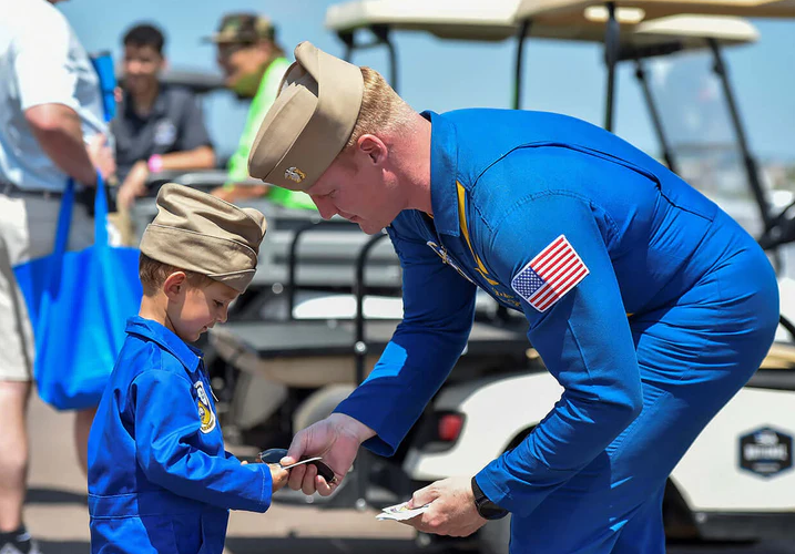 Trooper Kids Blue Angels Flight Suit with Garrison Cap