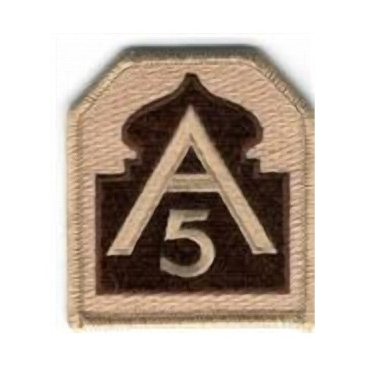 US Army North (5th Army) Desert Patch - Closeout Great for Shadow Box