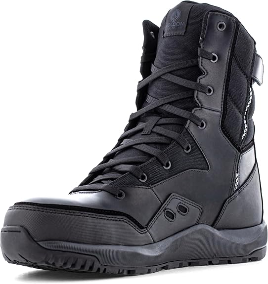 Volcom VM30704 Street Shield Leather Tactical Boots - Side Zip Composite Toe
