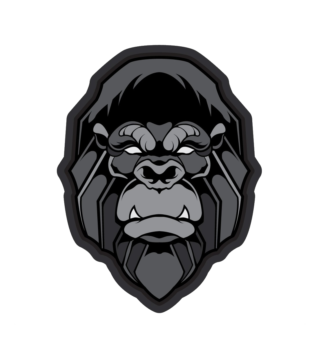 Gorilla Head Morale Patch PVC - Mil-Spec Monkey