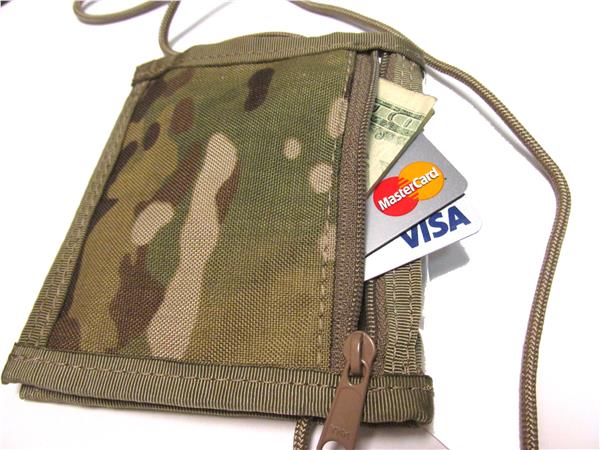 Zippered Neck ID Holder