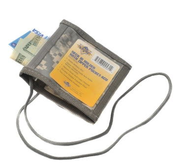 Zippered Neck ID Holder
